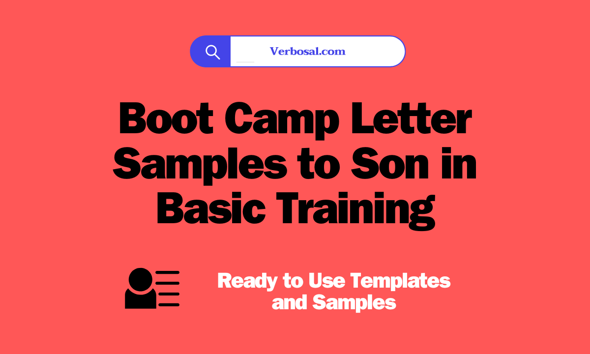 Boot Camp Letter Samples to Son in Basic Training