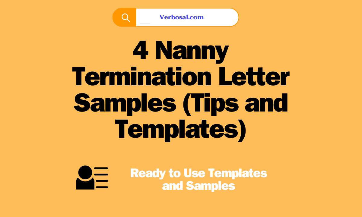 4 Nanny Termination Letter Samples (Tips and Templates)