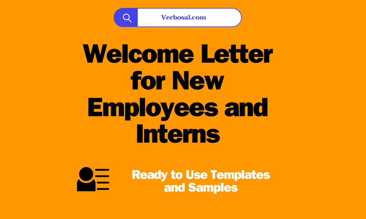 Welcome Letter for New Employees and Interns (4 Samples)